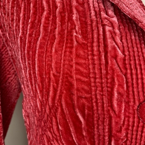 Great Cavalier by ST. PAUL Velvet Jacket Blazer Pink Women Size Small - Picture 4 of 9